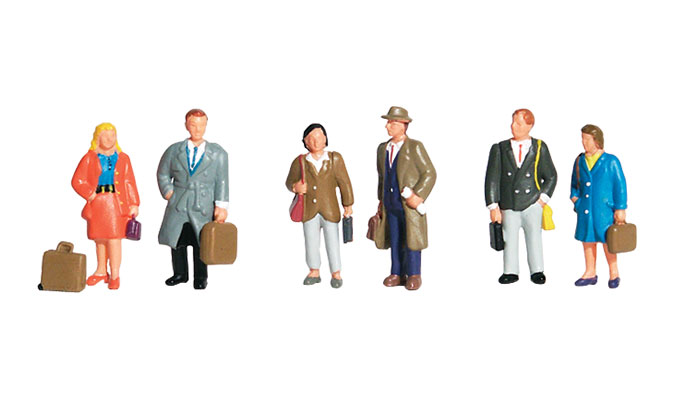Woodland Scenics A1835 Professionals - HO Scale People (Suit Hornby OO Sets)